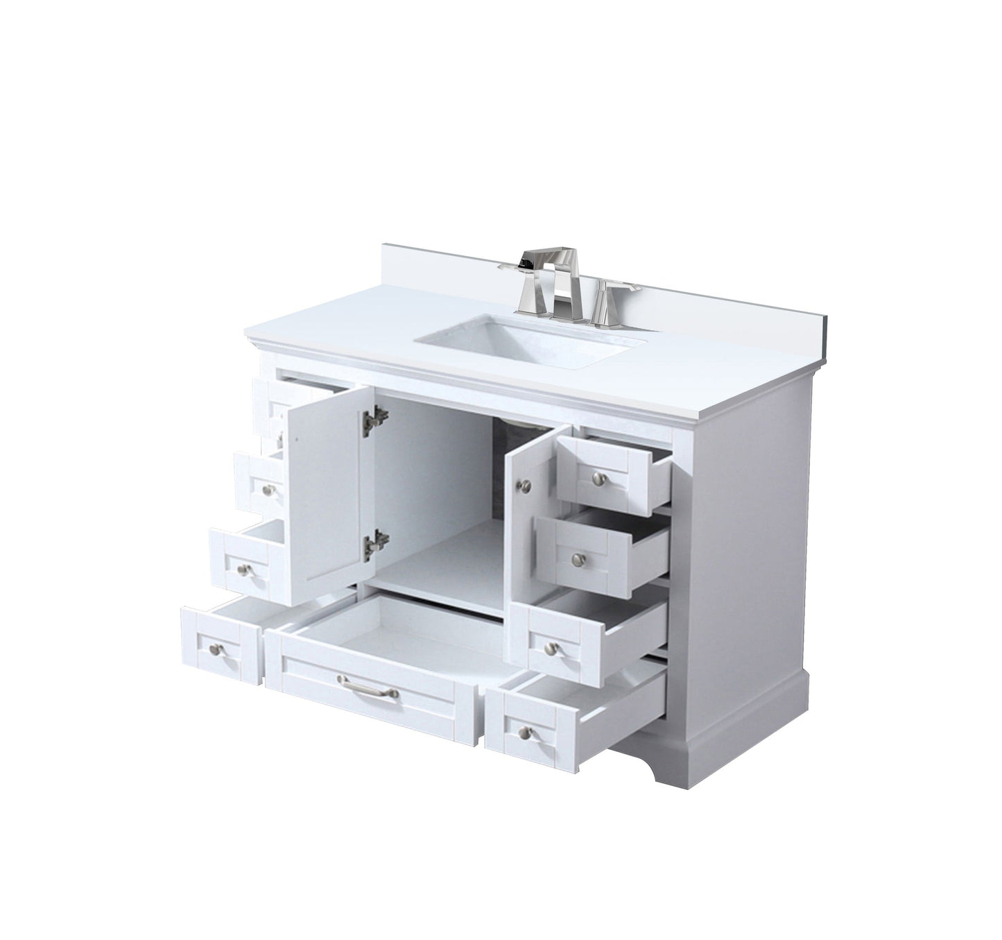 Dukes 48 in. W x 22 in. D White Single Bath Vanity