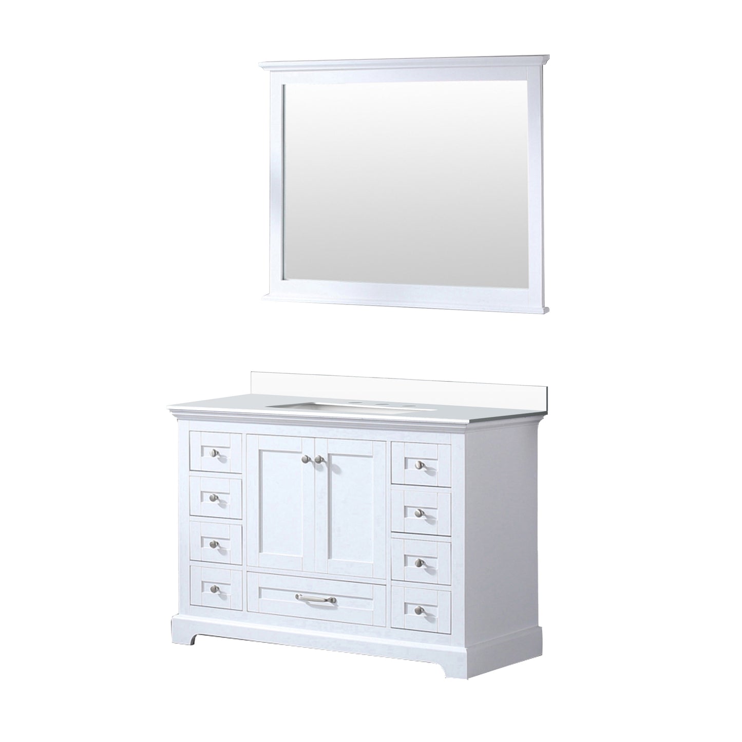 Dukes 48 in. W x 22 in. D White Single Bath Vanity