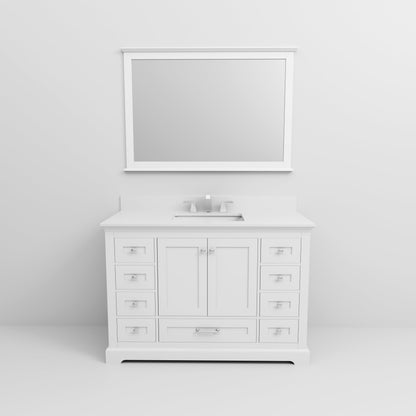 Dukes 48 in. W x 22 in. D White Single Bath Vanity