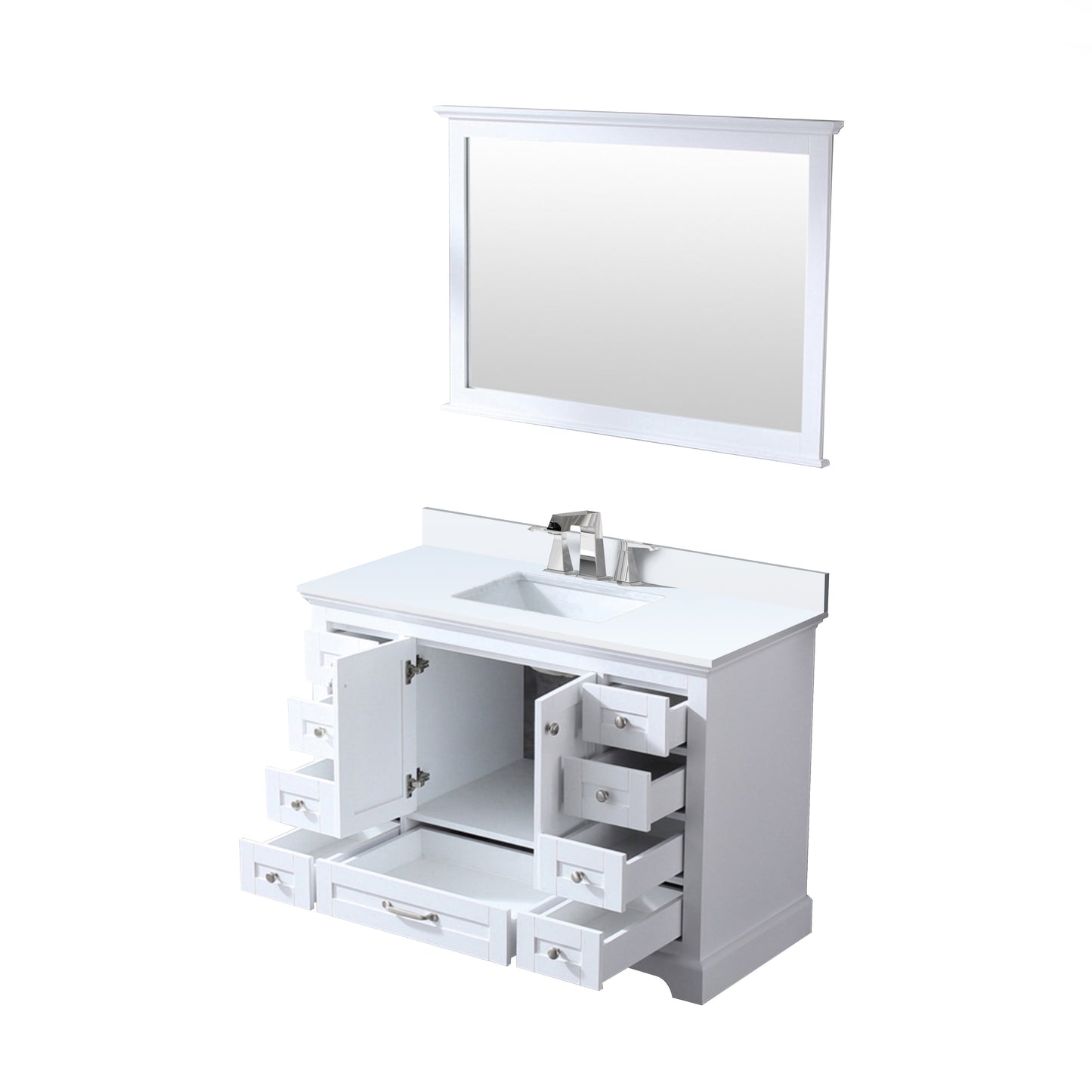 Dukes 48 in. W x 22 in. D White Single Bath Vanity