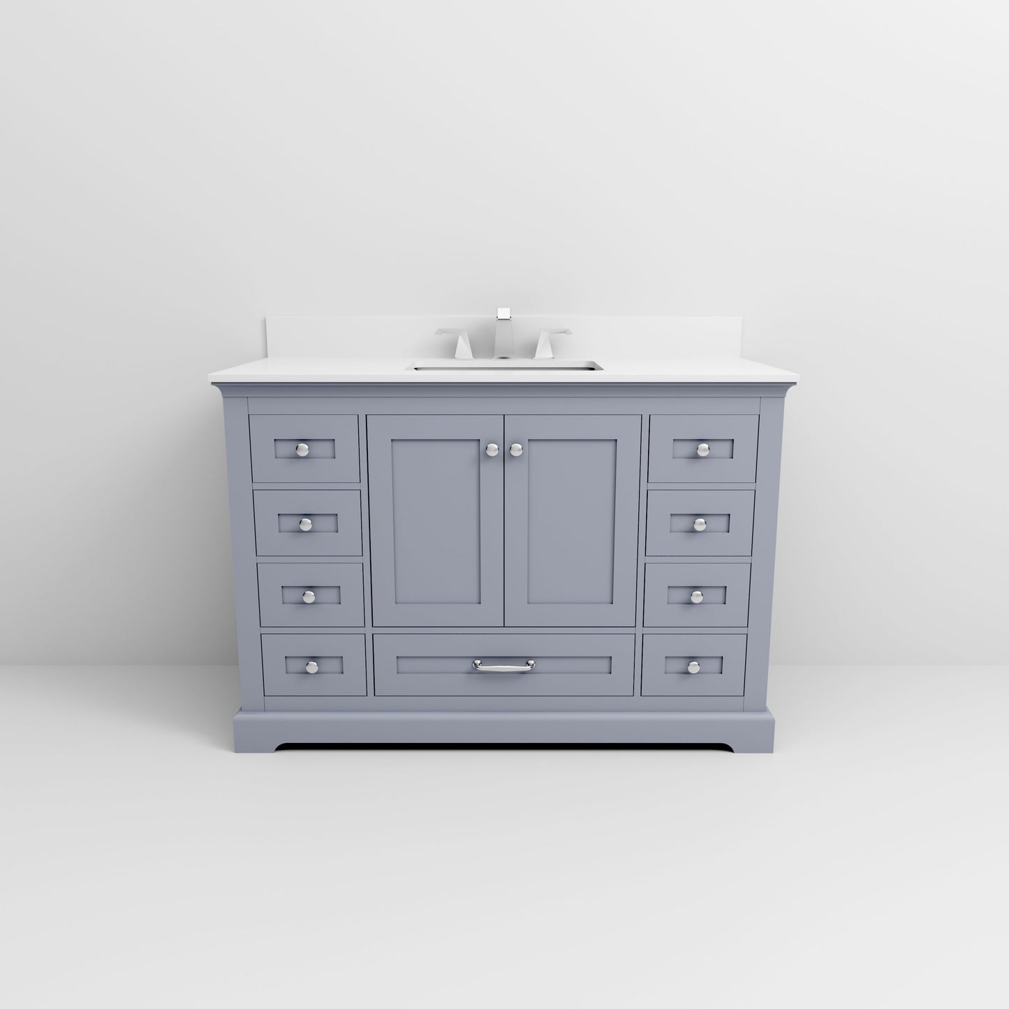 Dukes 48 in. W x 22 in. D Dark Grey Single Bath Vanity