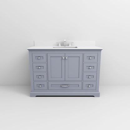 Dukes 48 in. W x 22 in. D Dark Grey Single Bath Vanity