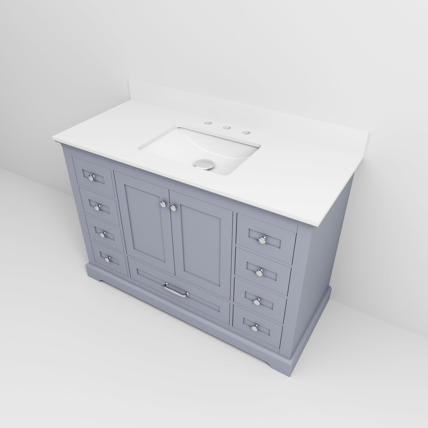 Dukes 48 in. W x 22 in. D Dark Grey Single Bath Vanity