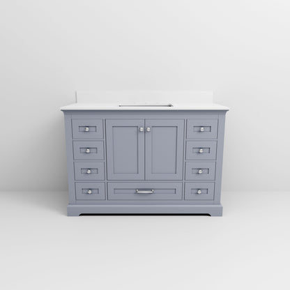 Dukes 48 in. W x 22 in. D Dark Grey Single Bath Vanity