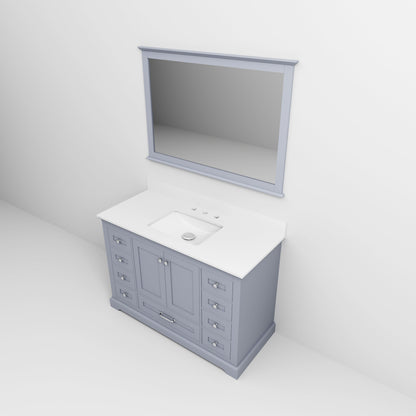 Dukes 48 in. W x 22 in. D Dark Grey Single Bath Vanity
