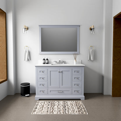 Dukes 48 in. W x 22 in. D Dark Grey Single Bath Vanity