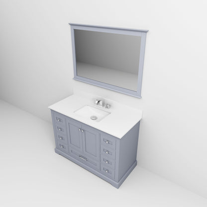 Dukes 48 in. W x 22 in. D Dark Grey Single Bath Vanity