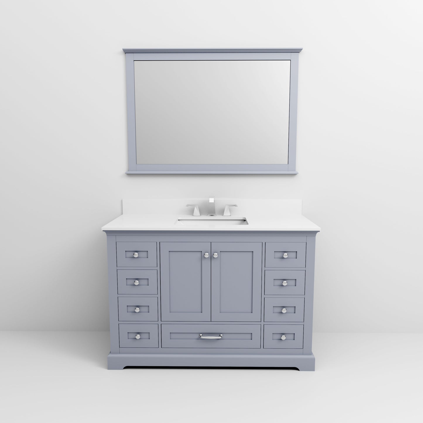 Dukes 48 in. W x 22 in. D Dark Grey Single Bath Vanity