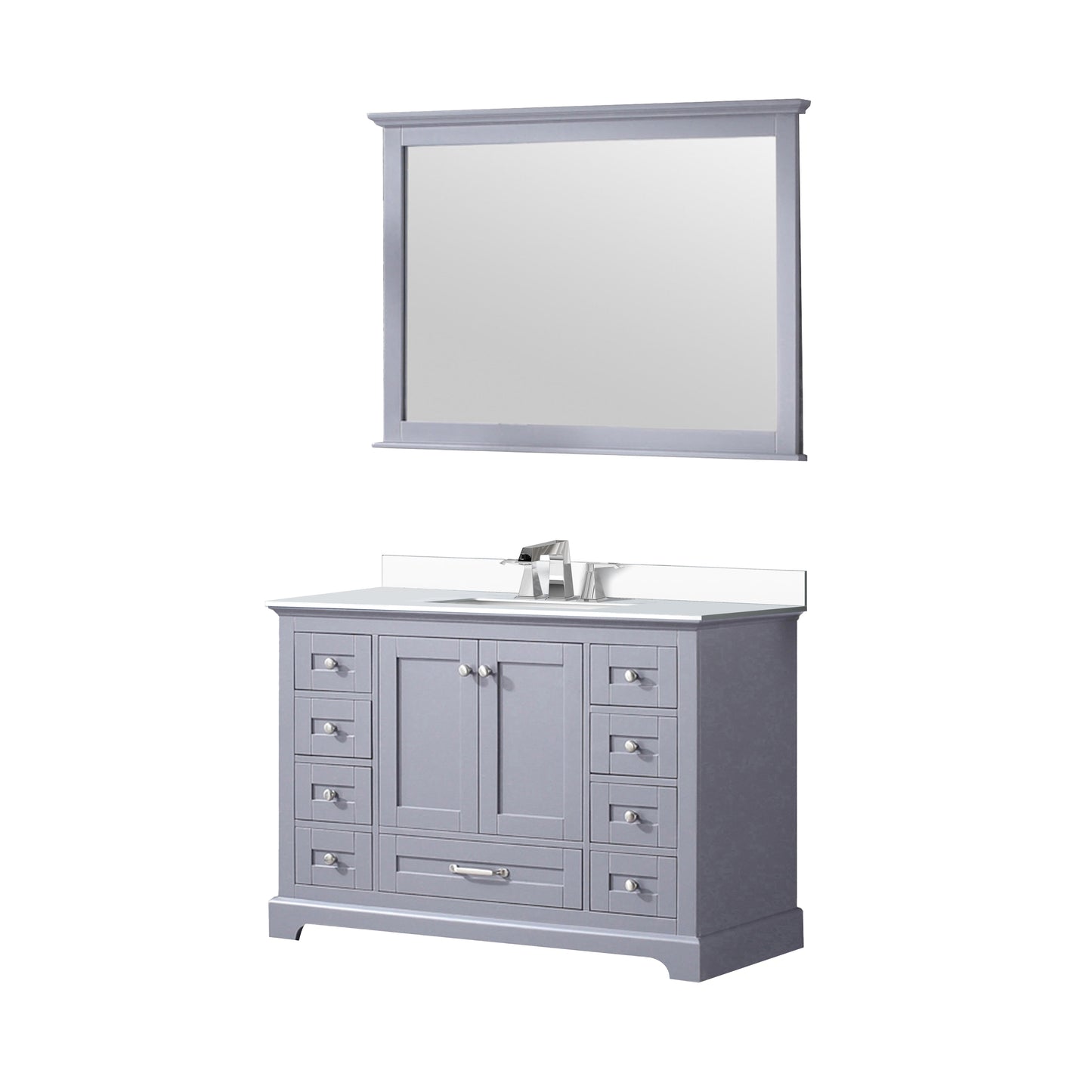 Dukes 48 in. W x 22 in. D Dark Grey Single Bath Vanity