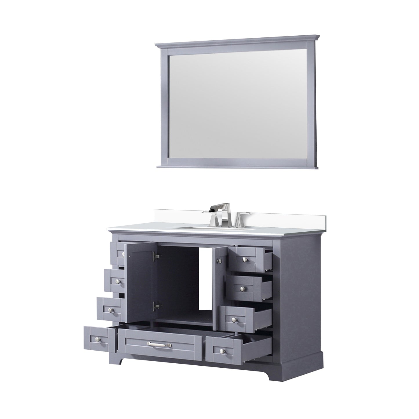 Dukes 48 in. W x 22 in. D Dark Grey Single Bath Vanity
