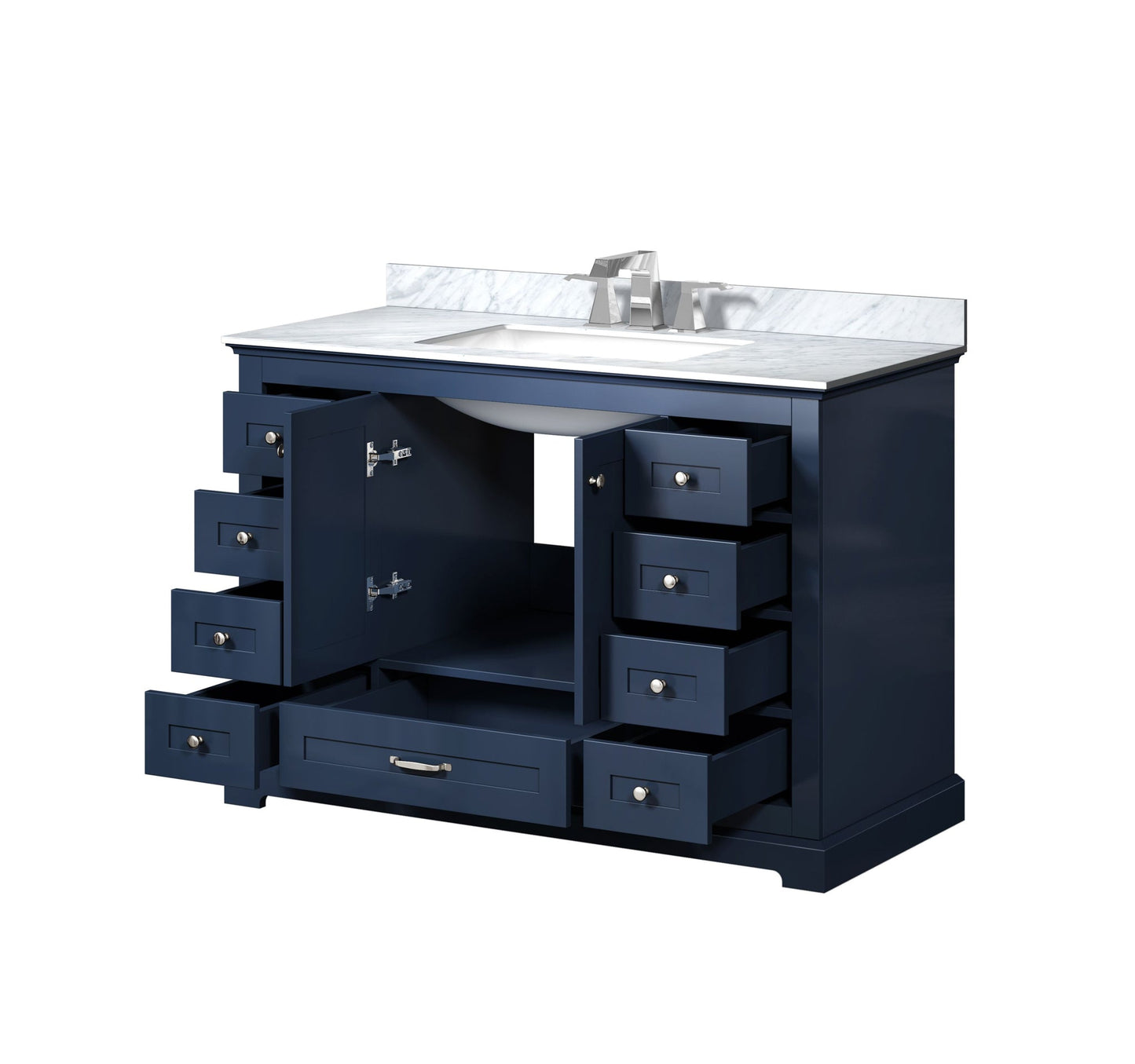 Dukes 48 in. W x 22 in. D Navy Blue Single Bath Vanity