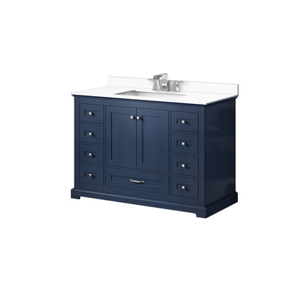 Dukes 48 in. W x 22 in. D Navy Blue Single Bath Vanity