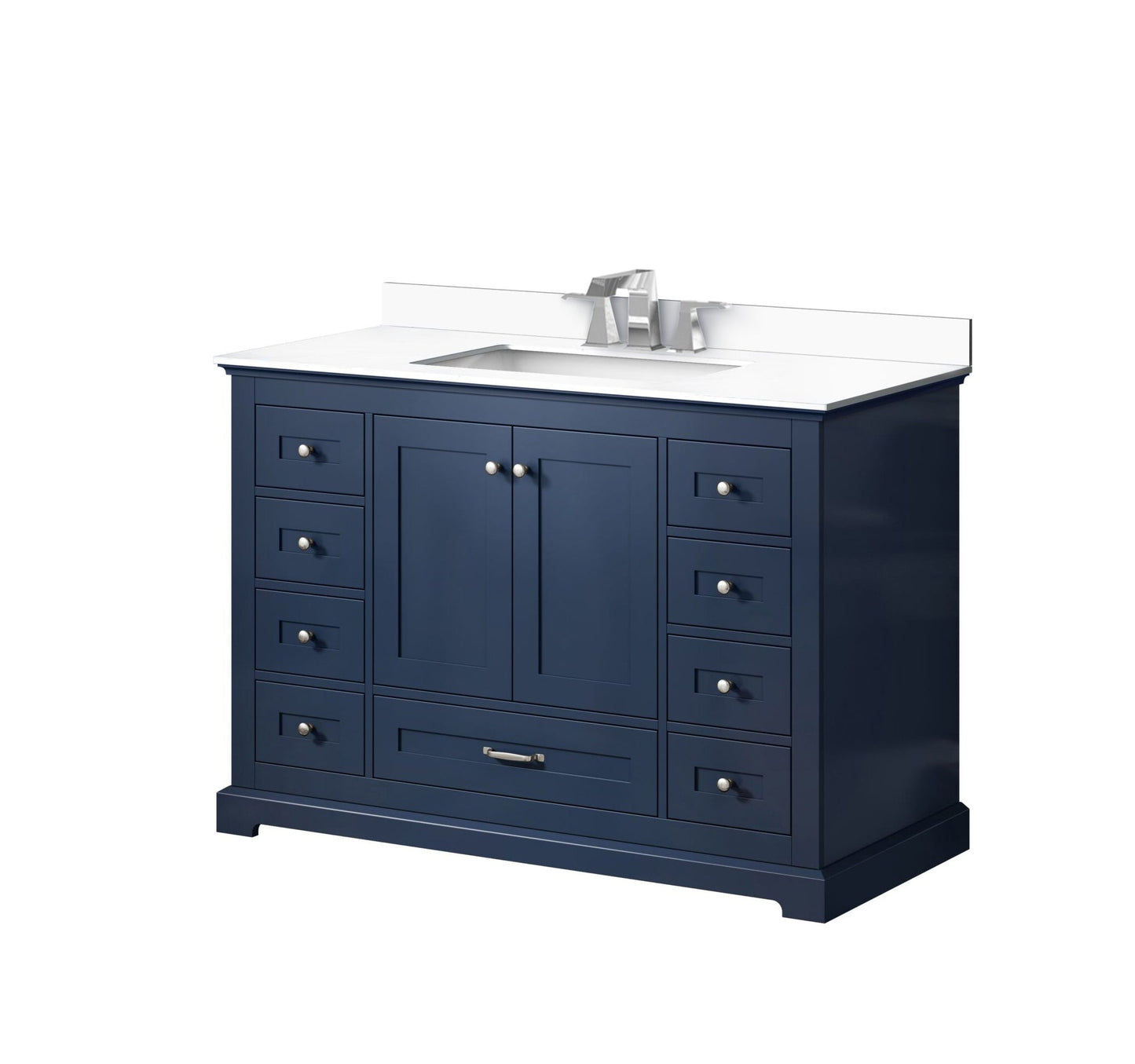 Dukes 48 in. W x 22 in. D Navy Blue Single Bath Vanity