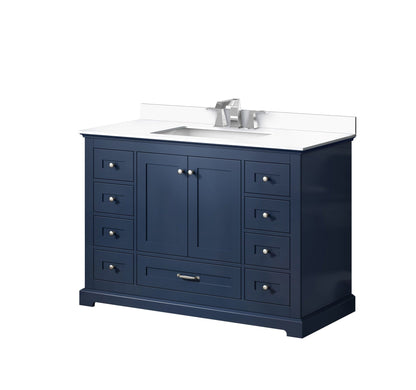 Dukes 48 in. W x 22 in. D Navy Blue Single Bath Vanity