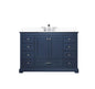 Dukes 48 in. W x 22 in. D Navy Blue Single Bath Vanity