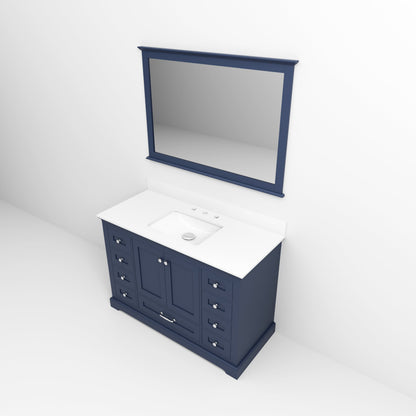 Dukes 48 in. W x 22 in. D Navy Blue Single Bath Vanity