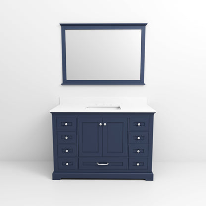 Dukes 48 in. W x 22 in. D Navy Blue Single Bath Vanity