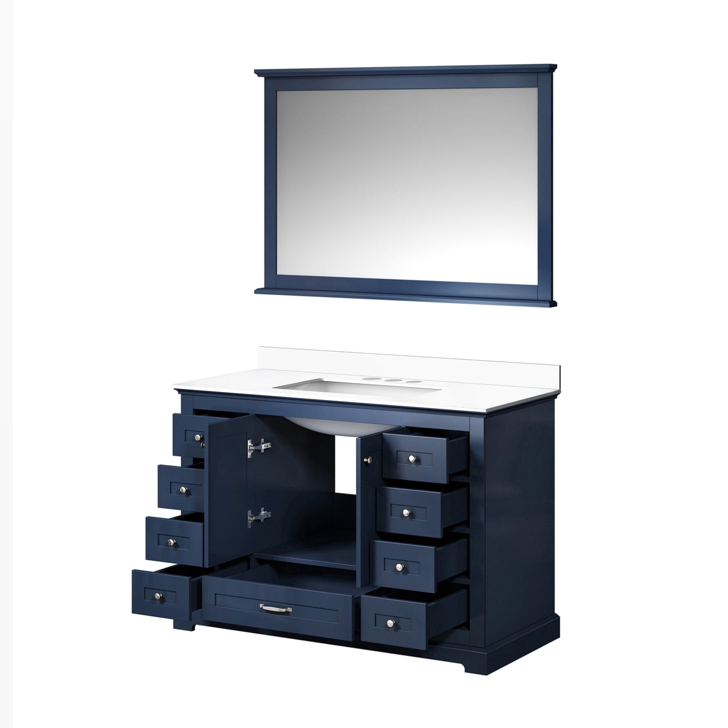 Dukes 48 in. W x 22 in. D Navy Blue Single Bath Vanity