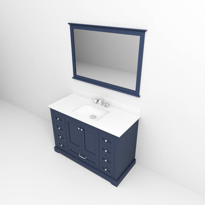 Dukes 48 in. W x 22 in. D Navy Blue Single Bath Vanity