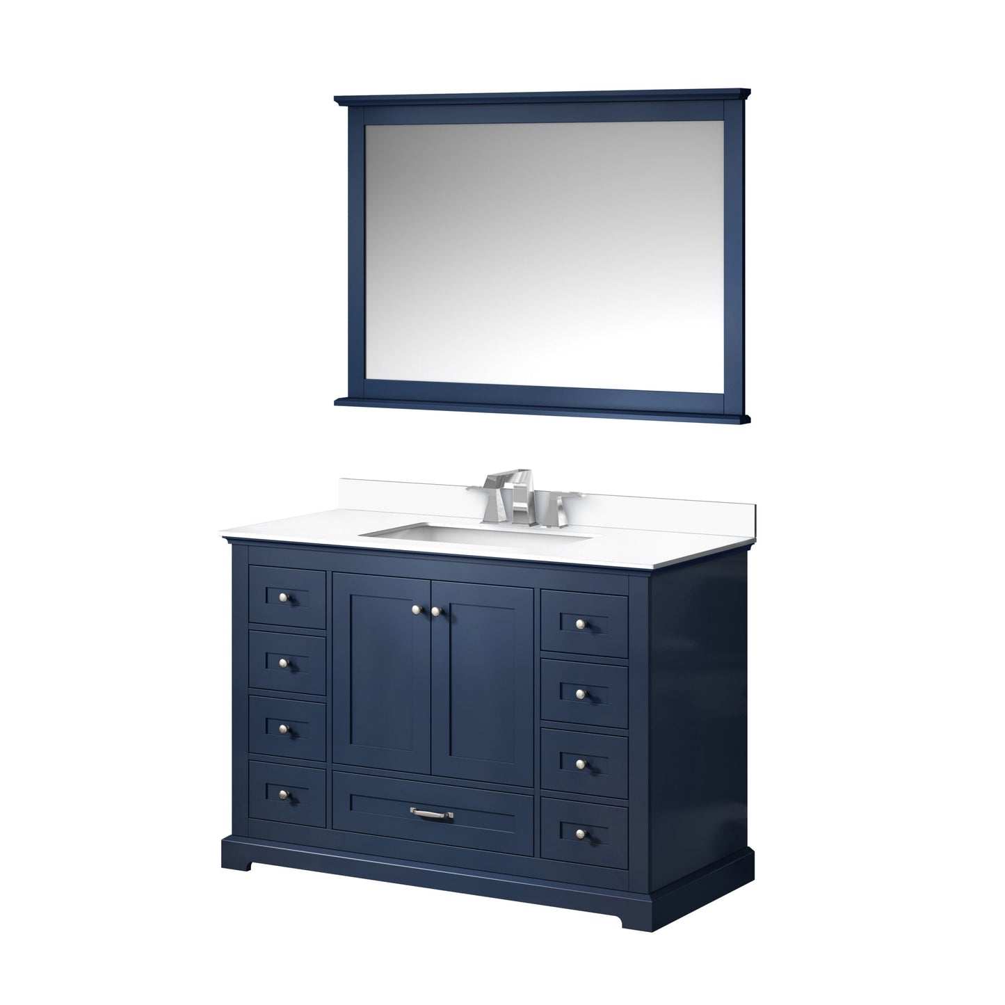 Dukes 48 in. W x 22 in. D Navy Blue Single Bath Vanity