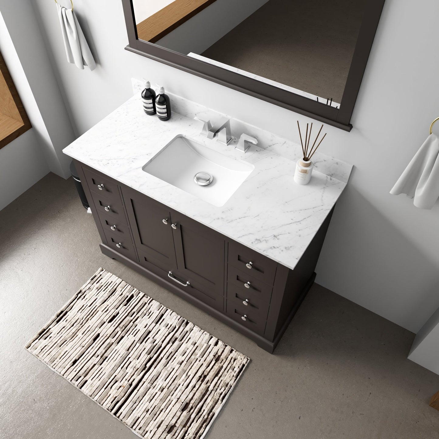 Dukes 48 in. W x 22 in. D Espresso Single Bath Vanity