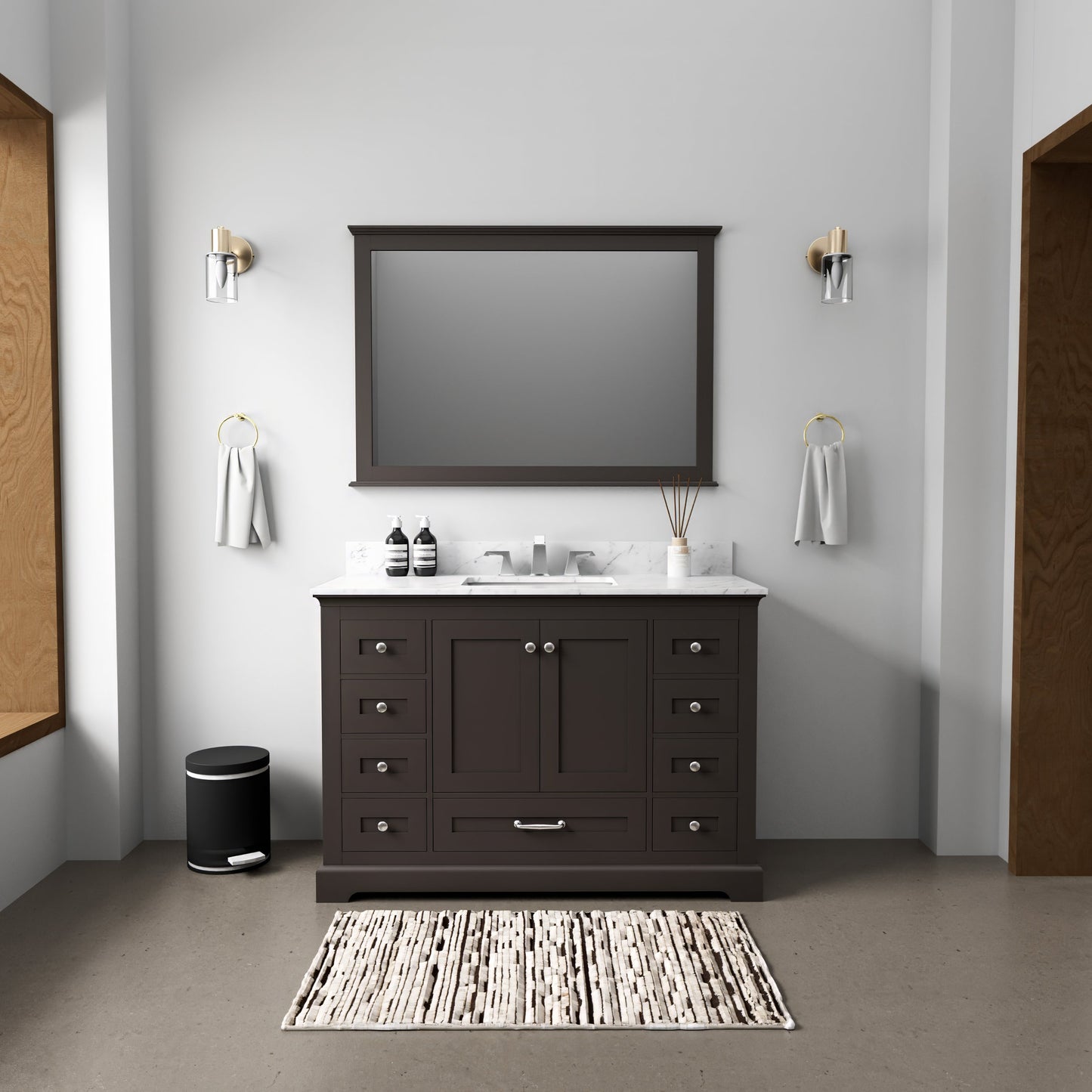 Dukes 48 in. W x 22 in. D Espresso Single Bath Vanity