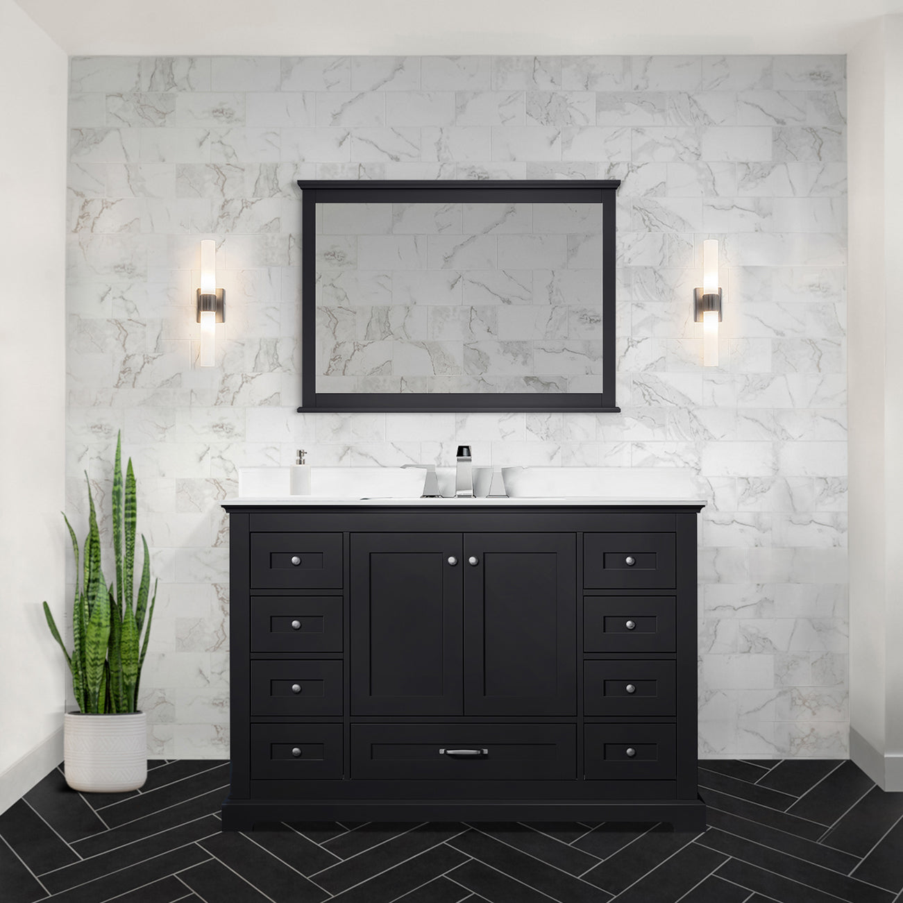 Dukes 48 in. W x 22 in. D Espresso Single Bath Vanity