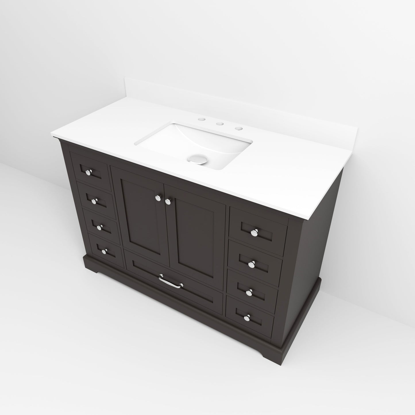 Dukes 48 in. W x 22 in. D Espresso Single Bath Vanity