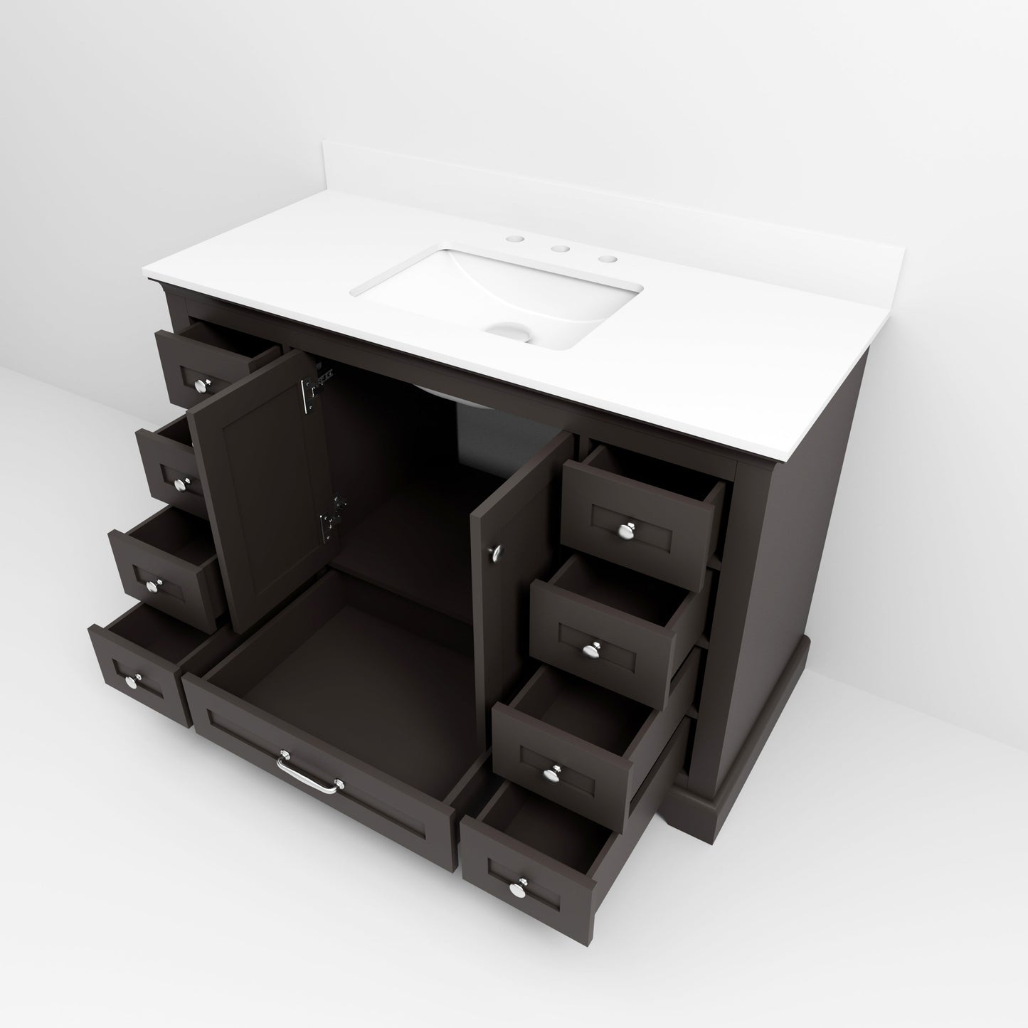 Dukes 48 in. W x 22 in. D Espresso Single Bath Vanity