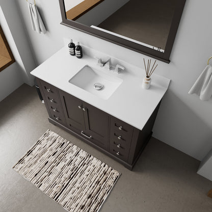 Dukes 48 in. W x 22 in. D Espresso Single Bath Vanity