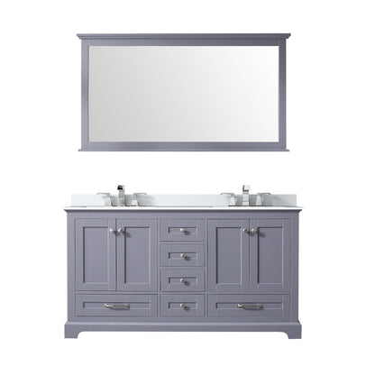 Dukes 60 in. W x 22 in. D Dark Grey Double Bath Vanity