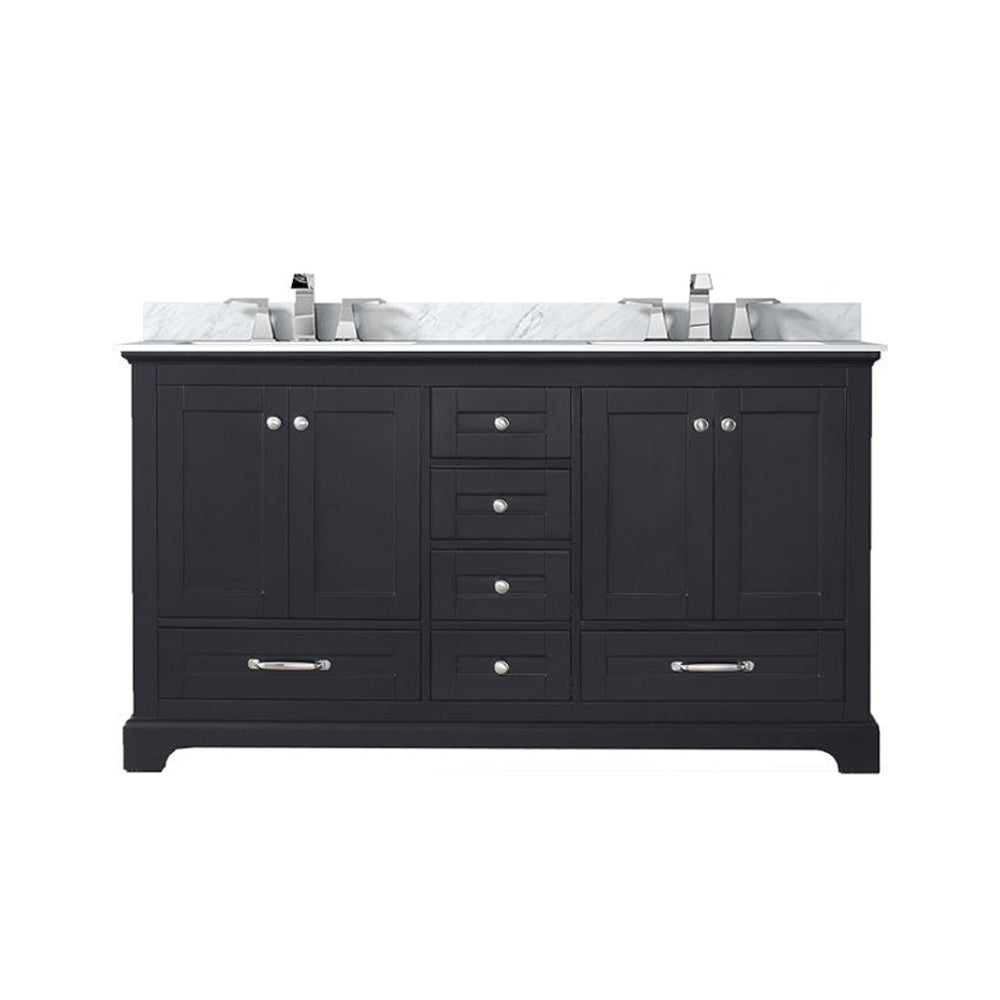 Dukes 60 in. W x 22 in. D Espresso Double Bath Vanity