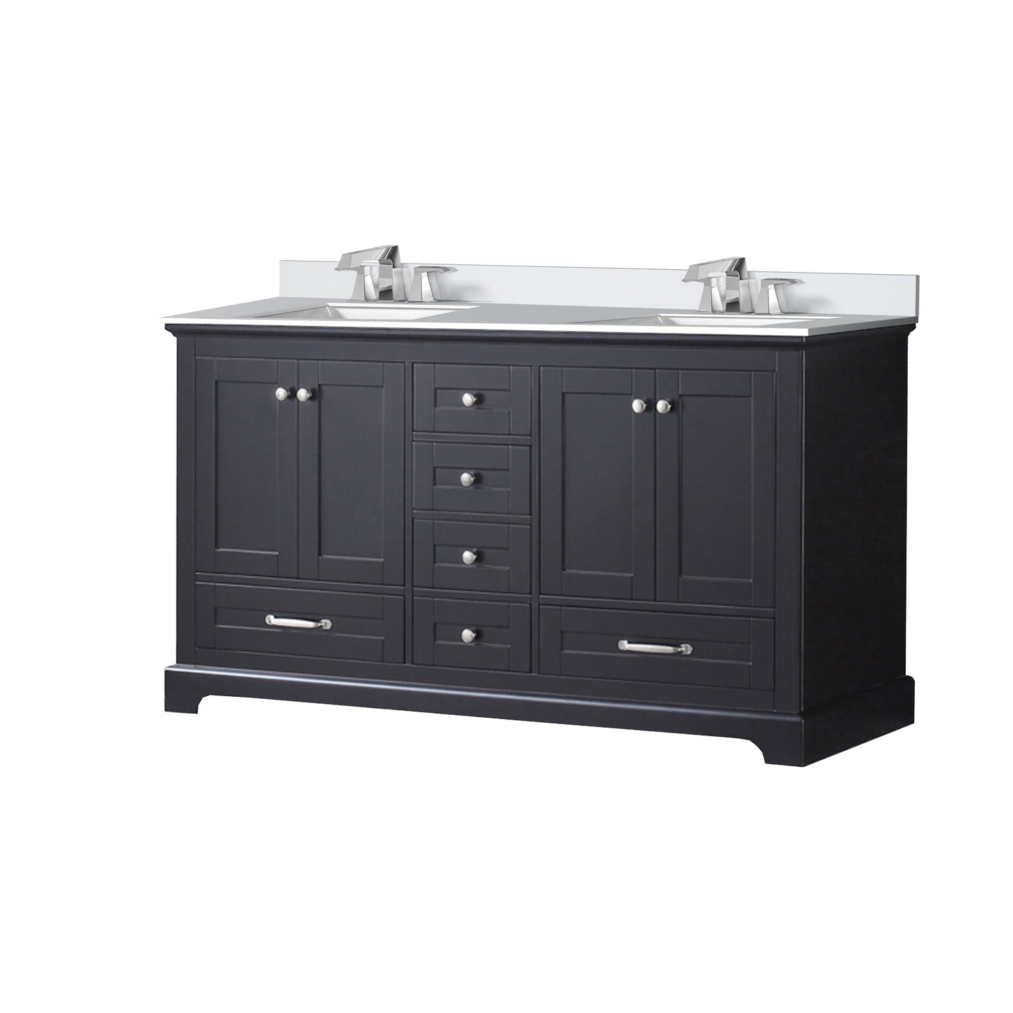 Dukes 60 in. W x 22 in. D Espresso Double Bath Vanity