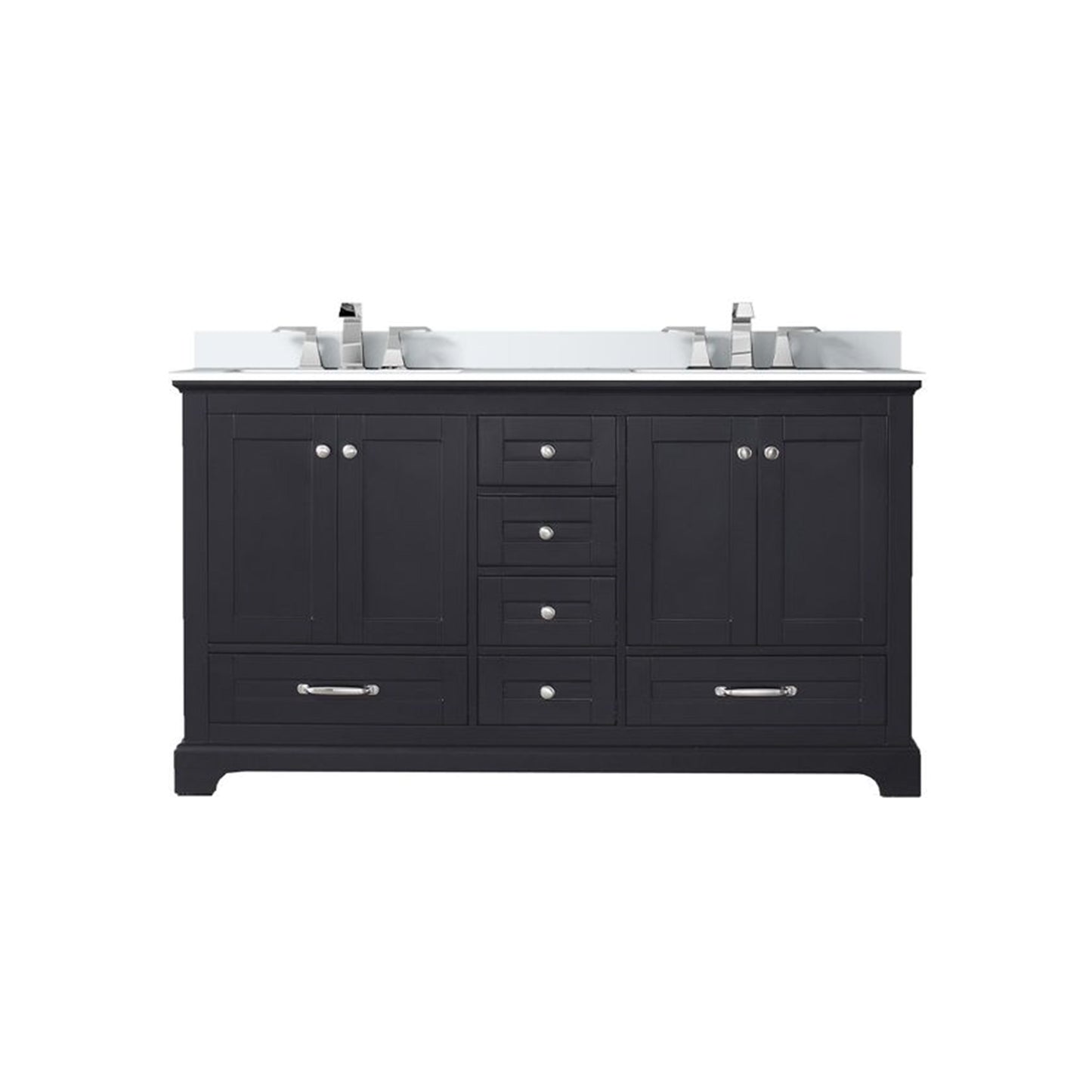 Dukes 60 in. W x 22 in. D Espresso Double Bath Vanity