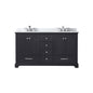 Dukes 60 in. W x 22 in. D Espresso Double Bath Vanity