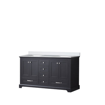 Dukes 60 in. W x 22 in. D Espresso Double Bath Vanity