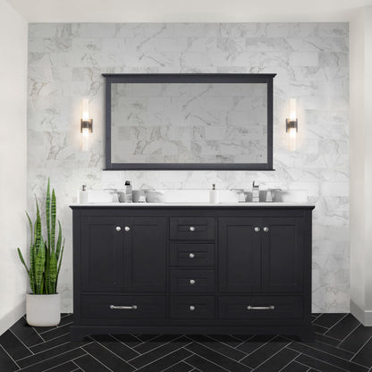 Dukes 60 in. W x 22 in. D Espresso Double Bath Vanity