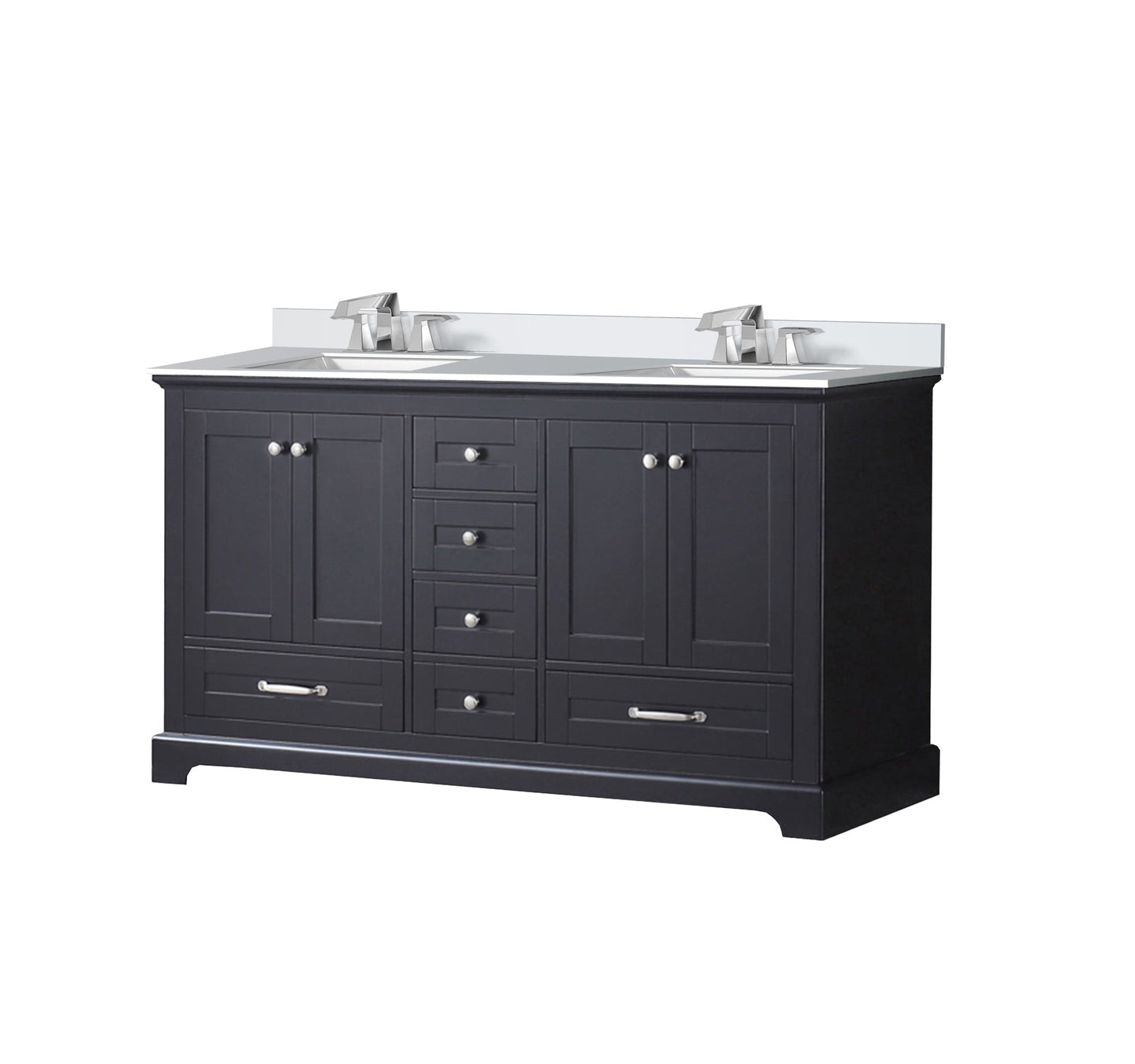 Dukes 60 in. W x 22 in. D Espresso Double Bath Vanity