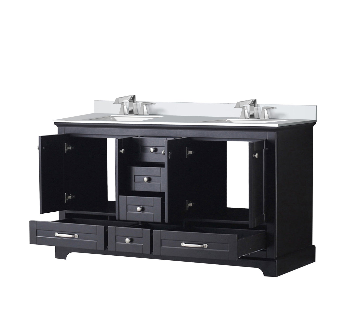 Dukes 60 in. W x 22 in. D Espresso Double Bath Vanity
