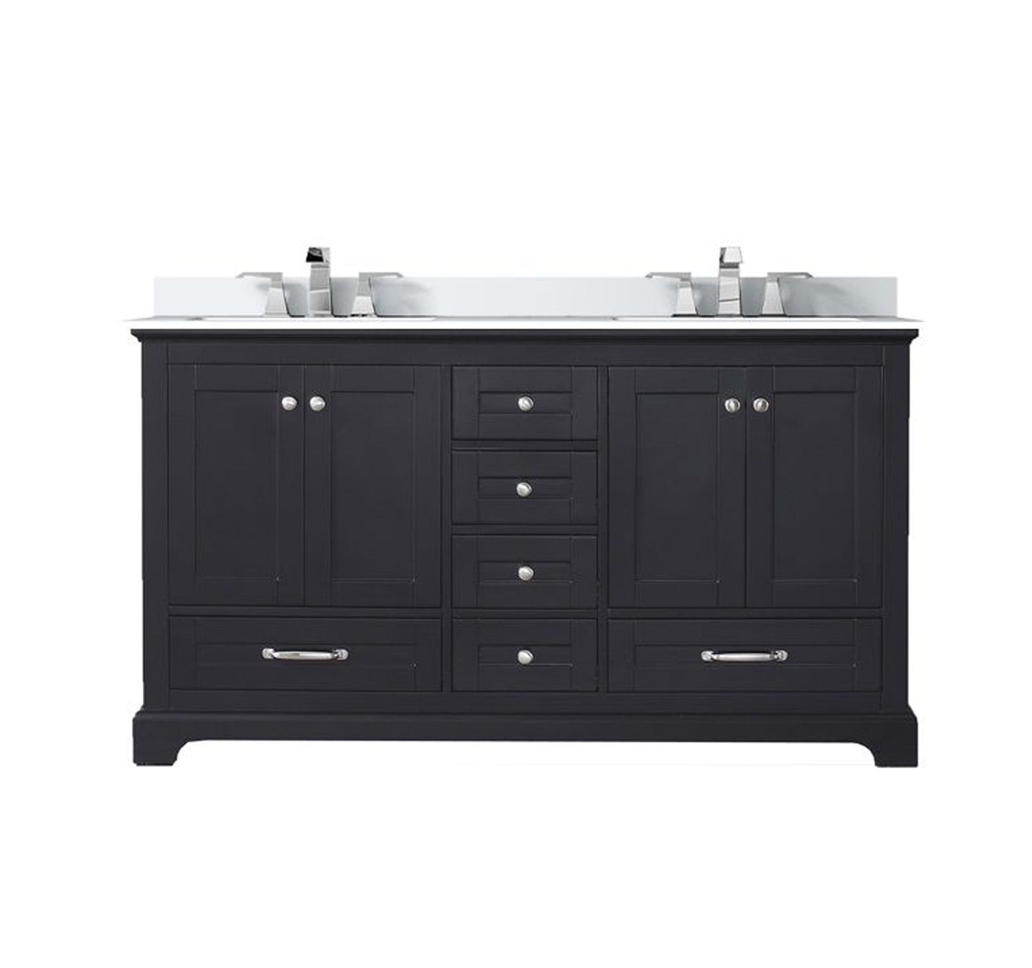Dukes 60 in. W x 22 in. D Espresso Double Bath Vanity