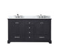 Dukes 60 in. W x 22 in. D Espresso Double Bath Vanity