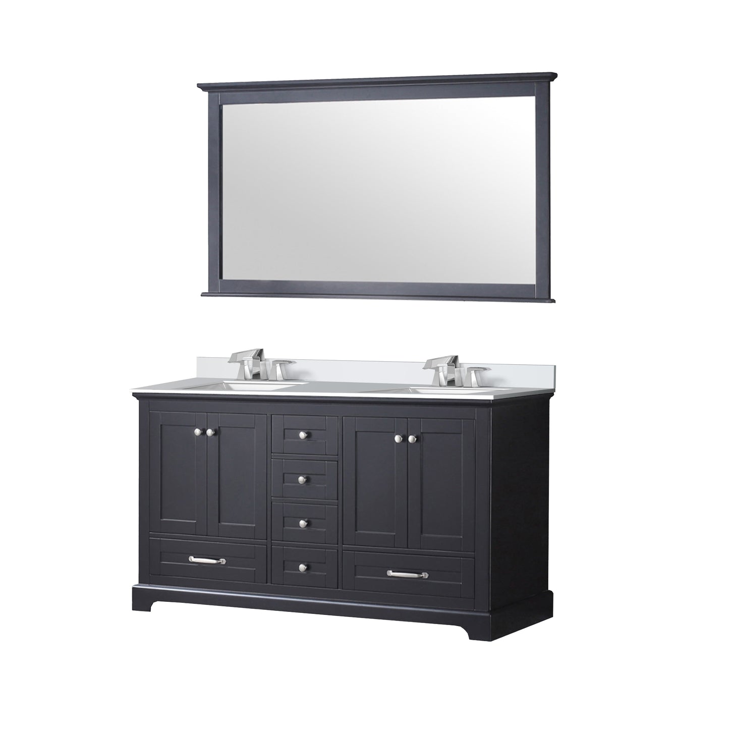 Dukes 60 in. W x 22 in. D Espresso Double Bath Vanity