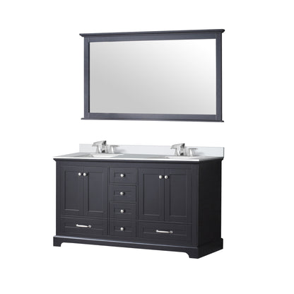 Dukes 60 in. W x 22 in. D Espresso Double Bath Vanity