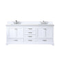 Dukes 80 in. W x 22 in. D White Double Bath Vanity