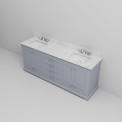 Dukes 80 in. W x 22 in. D Dark Grey Double Bath Vanity