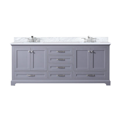 Dukes 80 in. W x 22 in. D Dark Grey Double Bath Vanity