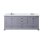 Dukes 80 in. W x 22 in. D Dark Grey Double Bath Vanity