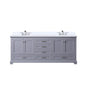 Dukes 80 in. W x 22 in. D Dark Grey Double Bath Vanity