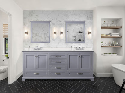 Dukes 80 in. W x 22 in. D Dark Grey Double Bath Vanity