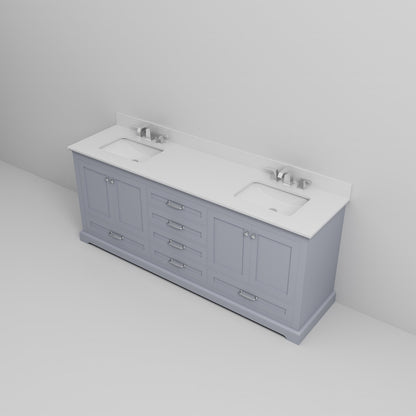 Dukes 80 in. W x 22 in. D Dark Grey Double Bath Vanity
